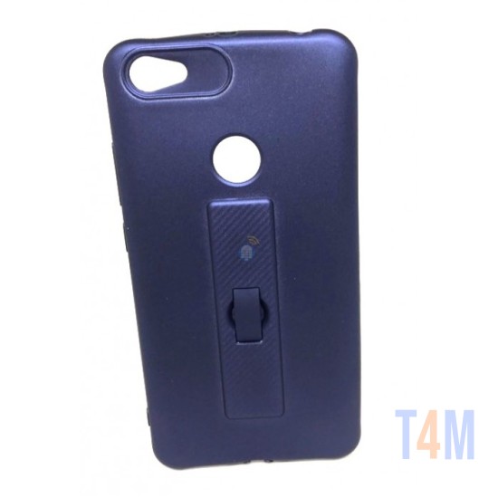 CAPA DE SILICONE MOTOMO COM ANEL DE DEDO PARA XIAOMI REDMI NOTE 5 AZUL